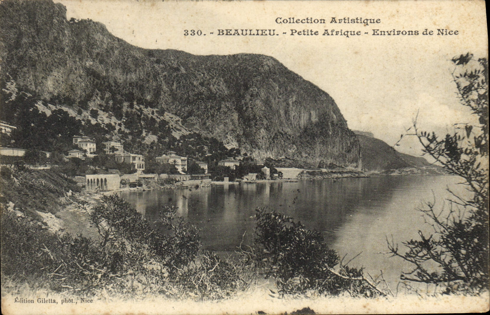 VINTAGE POSTCARD Beaulieu Small Africa Surroundings Of Nice