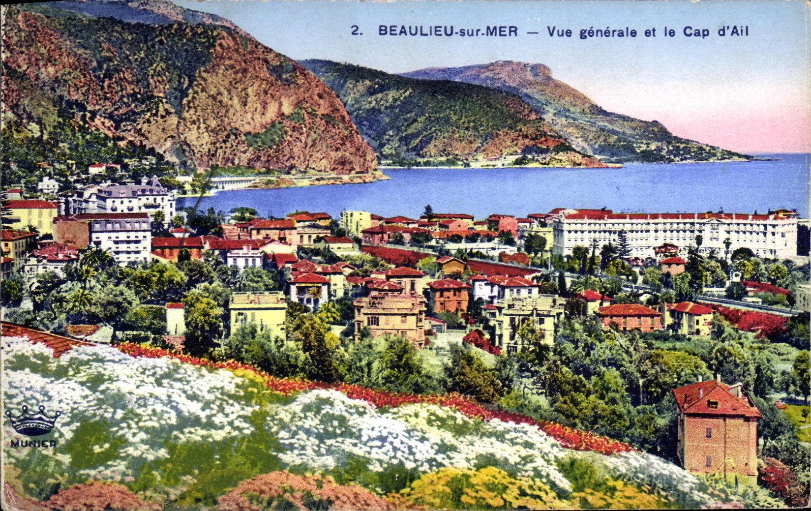 CPA Beaulieu Sur Mer Vue Generale Et Le Cap D'Ail