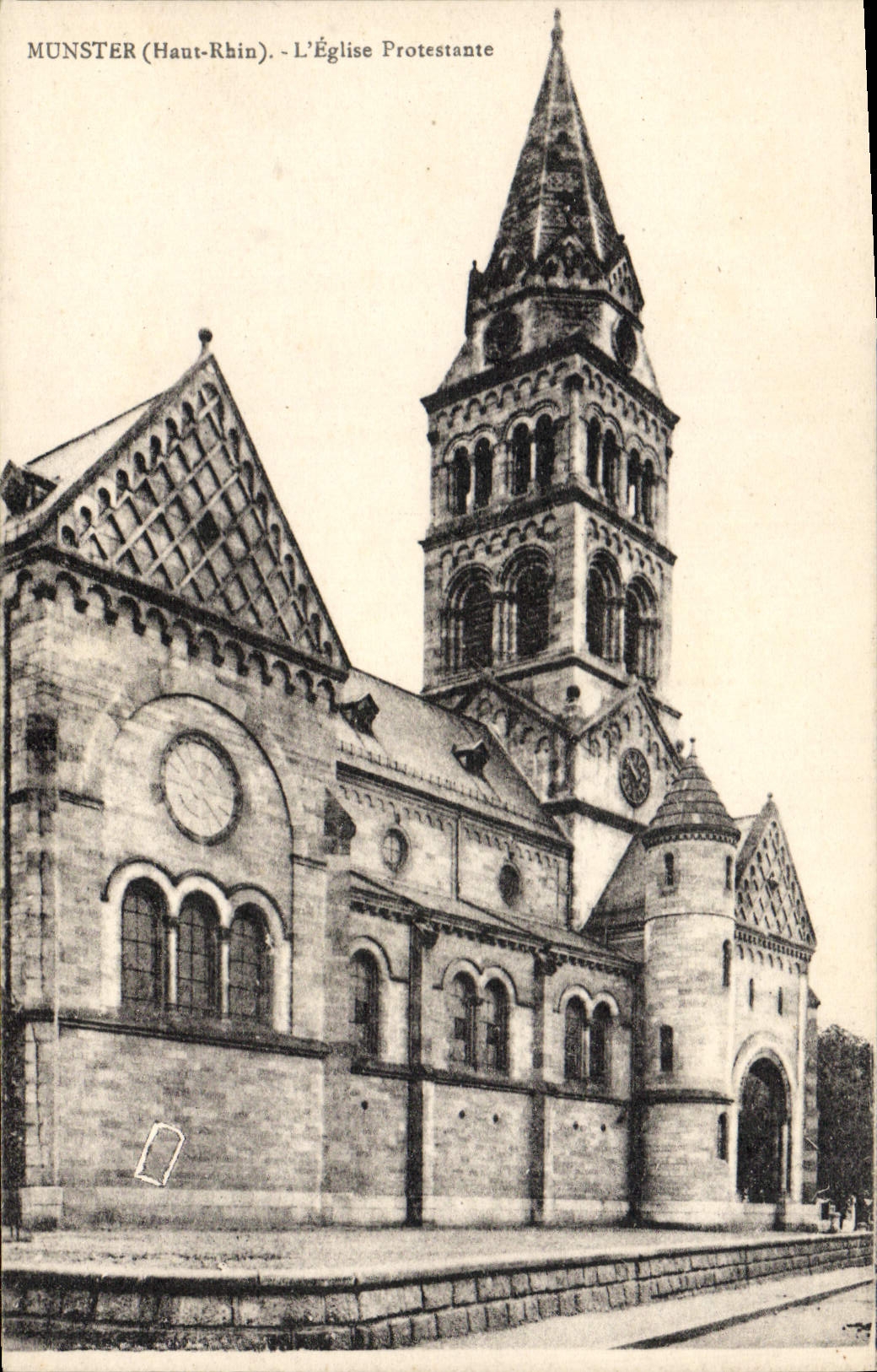 CPA Religion prostestante Munster Eglise protestante Temple protestant