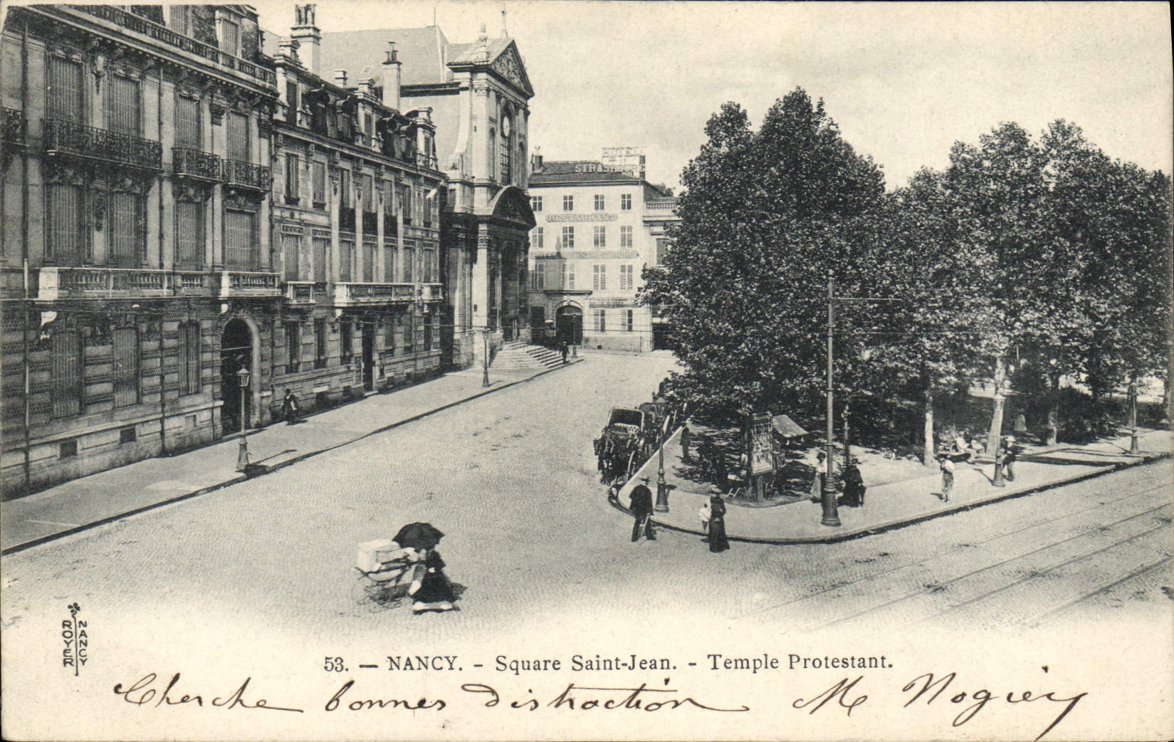 CPA Religion prostestante Nancy Square Saint Jean Temple protestant