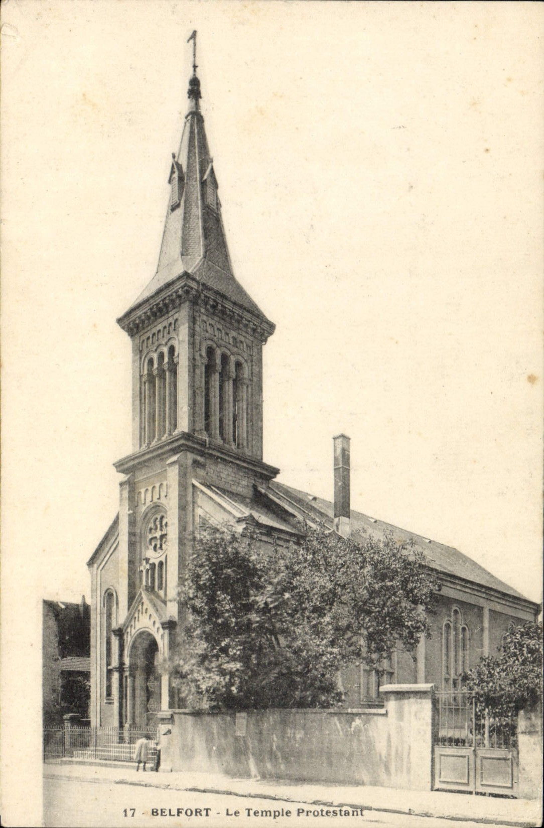 CPA Religion prostestante Belfort Temple protestant