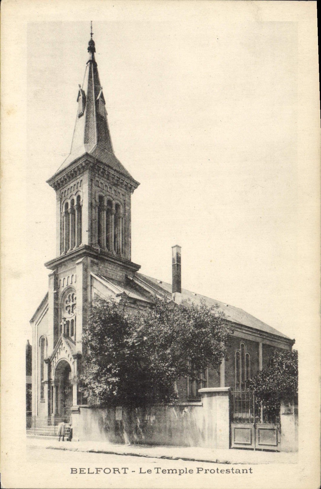 CPA Religion prostestante Belfort Temple protestant