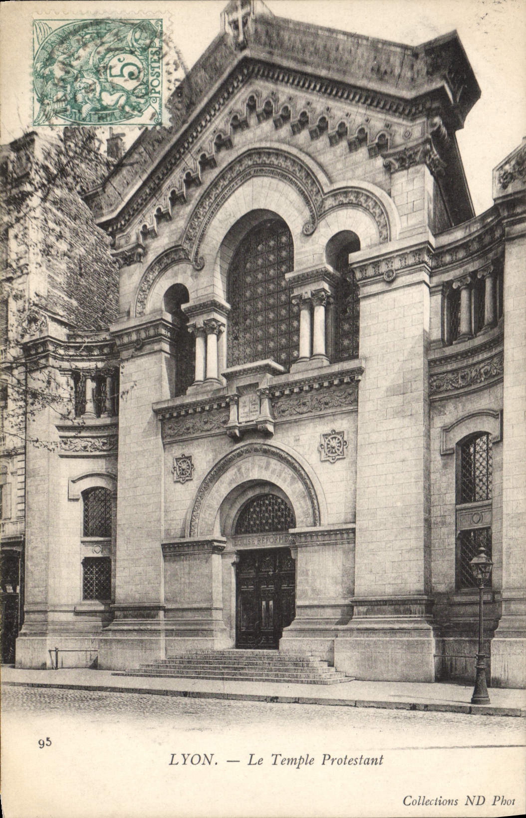 CPA Religion prostestante Lyon Temple protestant