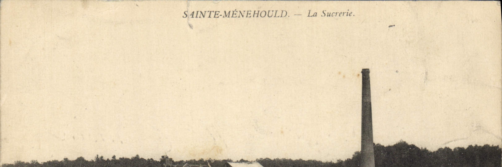 VINTAGE POSTCARD Sugar refinery Sainte Menehould