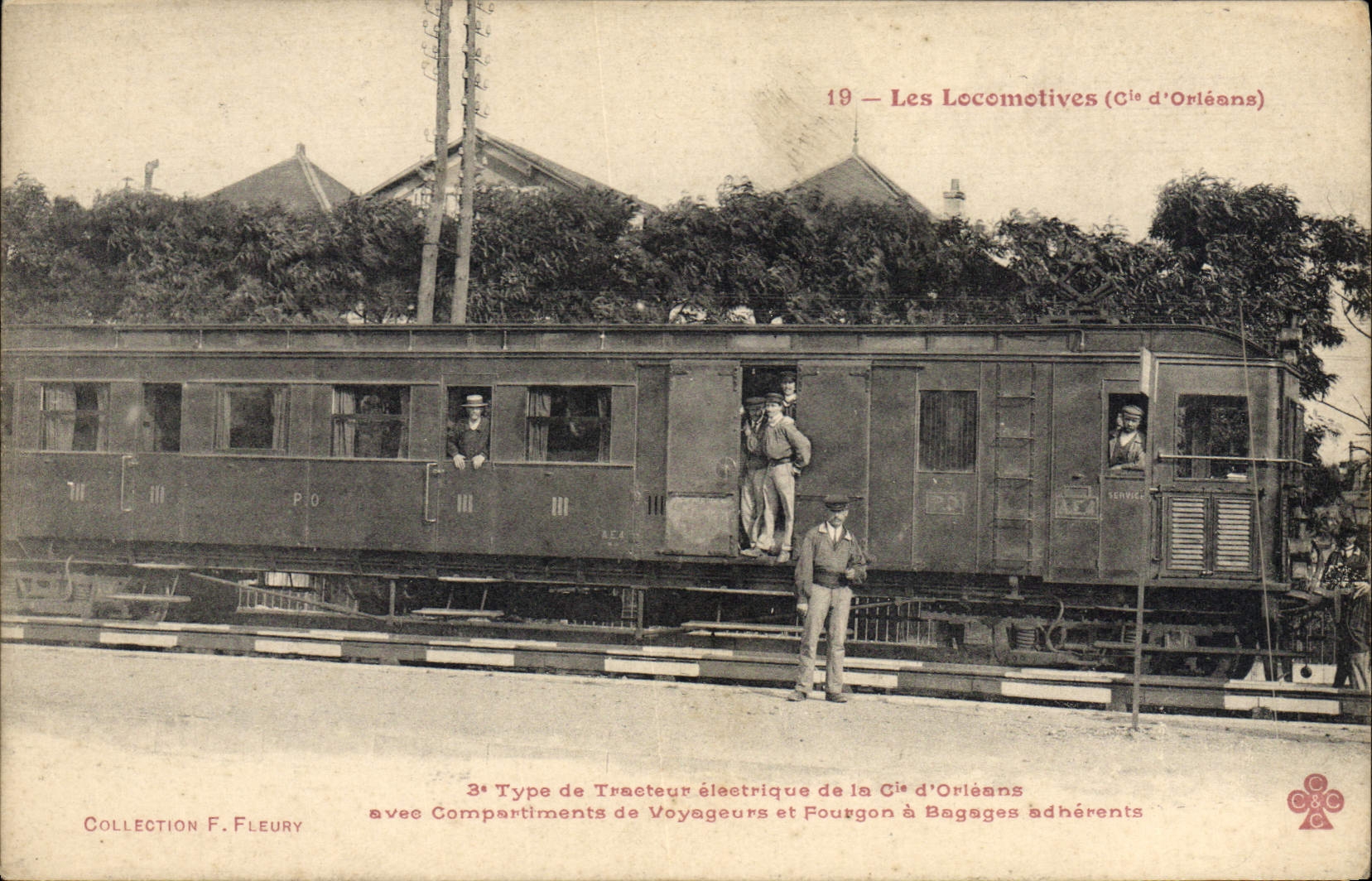Motor estándar del tren de la POSTAL de la VENDIMIA del tractor eléctrico del Co de Orleans