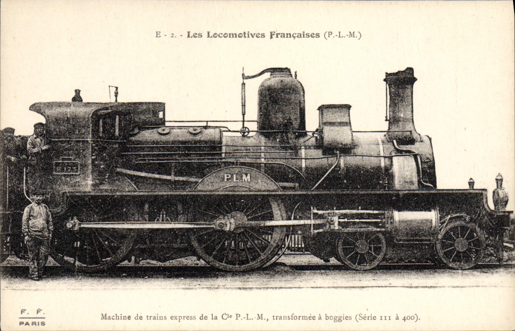 CPA Train Locomotive Machine de trains express de la Cie PLM 