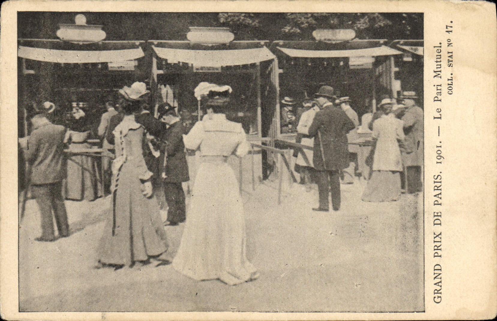 CPA Cheval Equitation Hippisme Grand prix de Paris 1901 Le pari mutuel