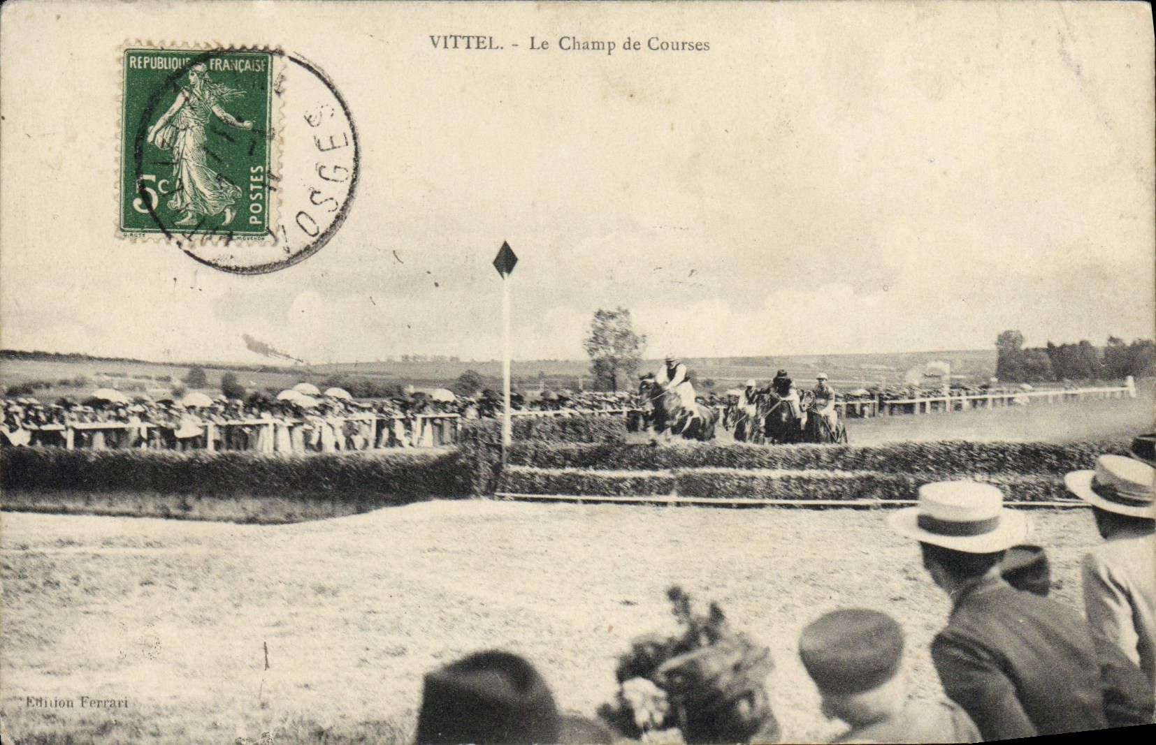 CPA Cheval Equitation Hippisme Vittel Le champ de courses 