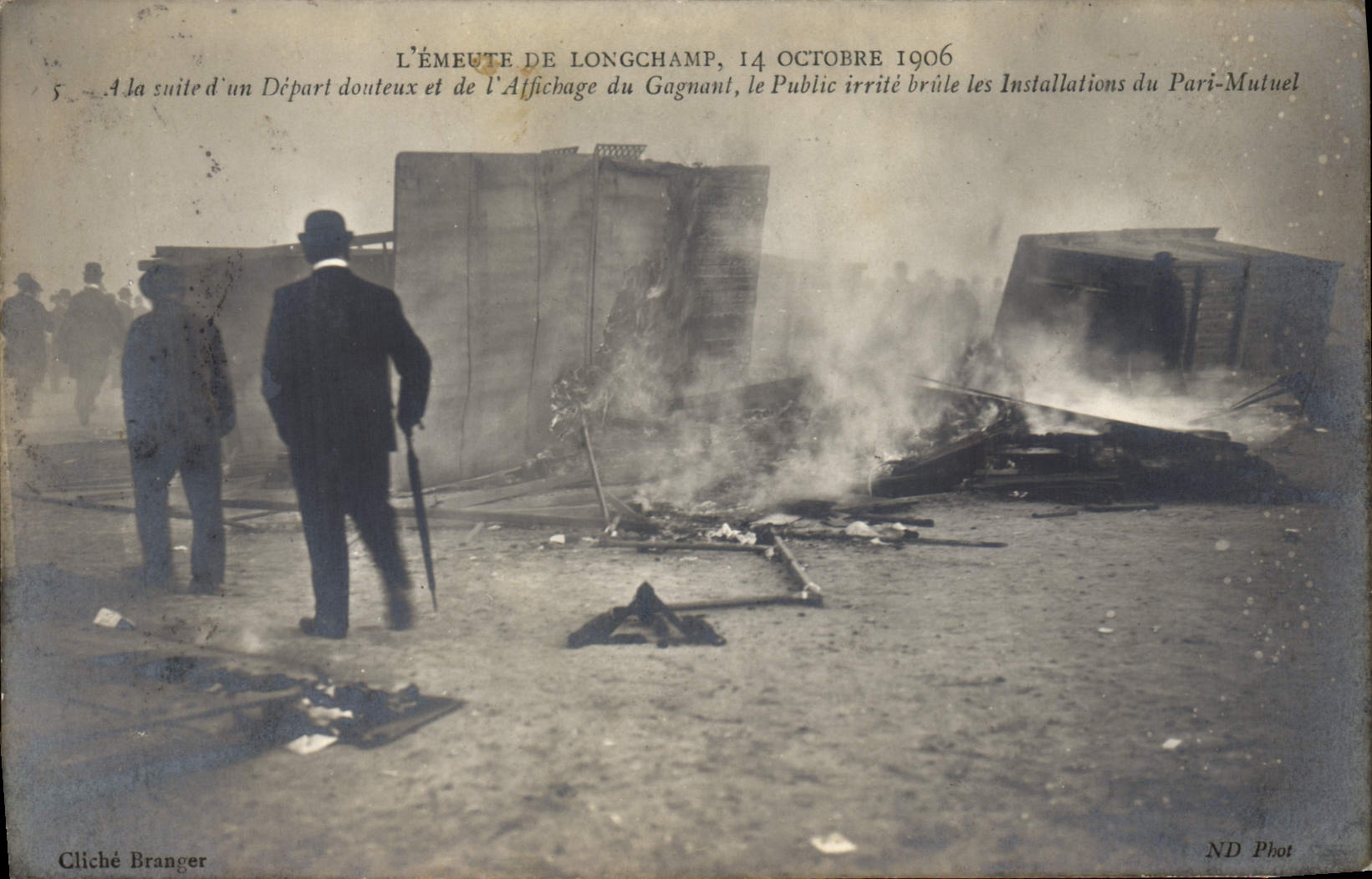 CPA Cheval Equitation Hippisme L'enquete de Longchamp 14 octobre 1906 TOP