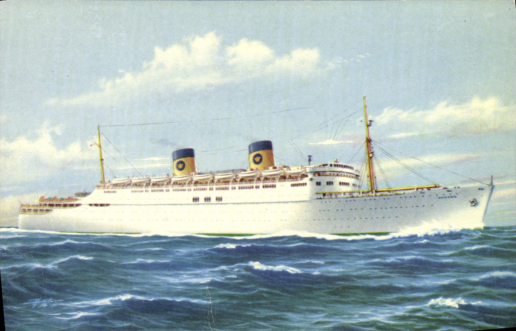 CPA Bateau Paquebot Ss Homeric 