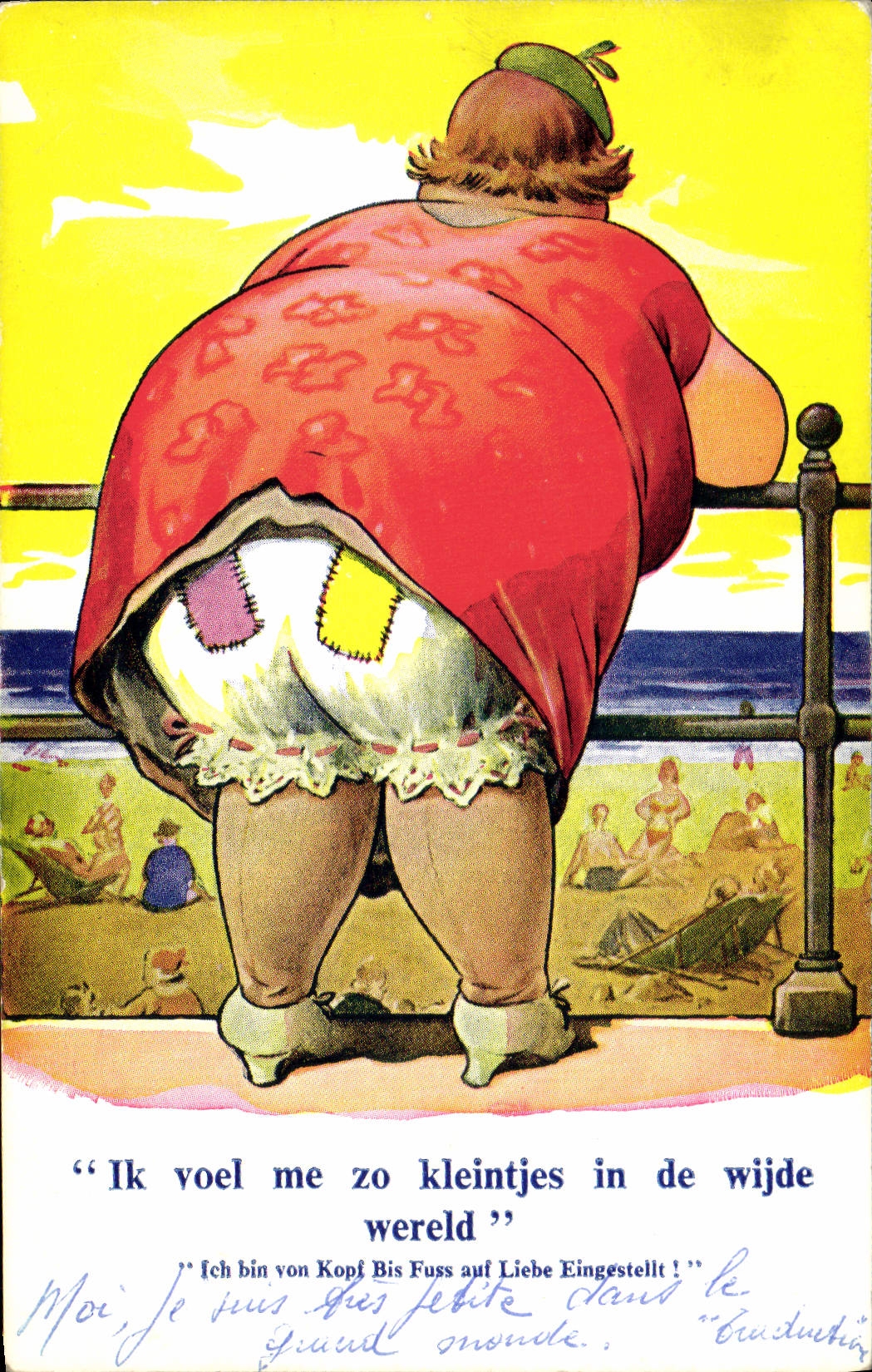 VINTAGE POSTCARD Fantasy Illustrator strong Woman Zonnehoek Coffee