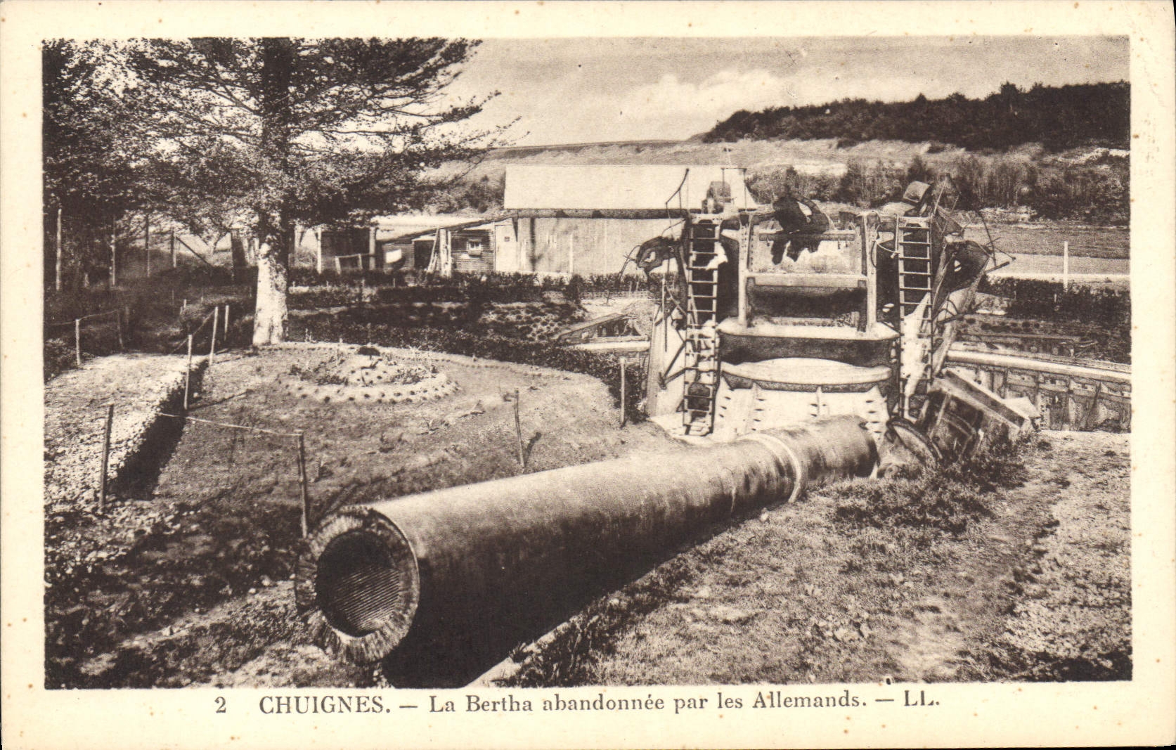 CPA Militaria Chuignes La Bertha abandonee par les Allemands 