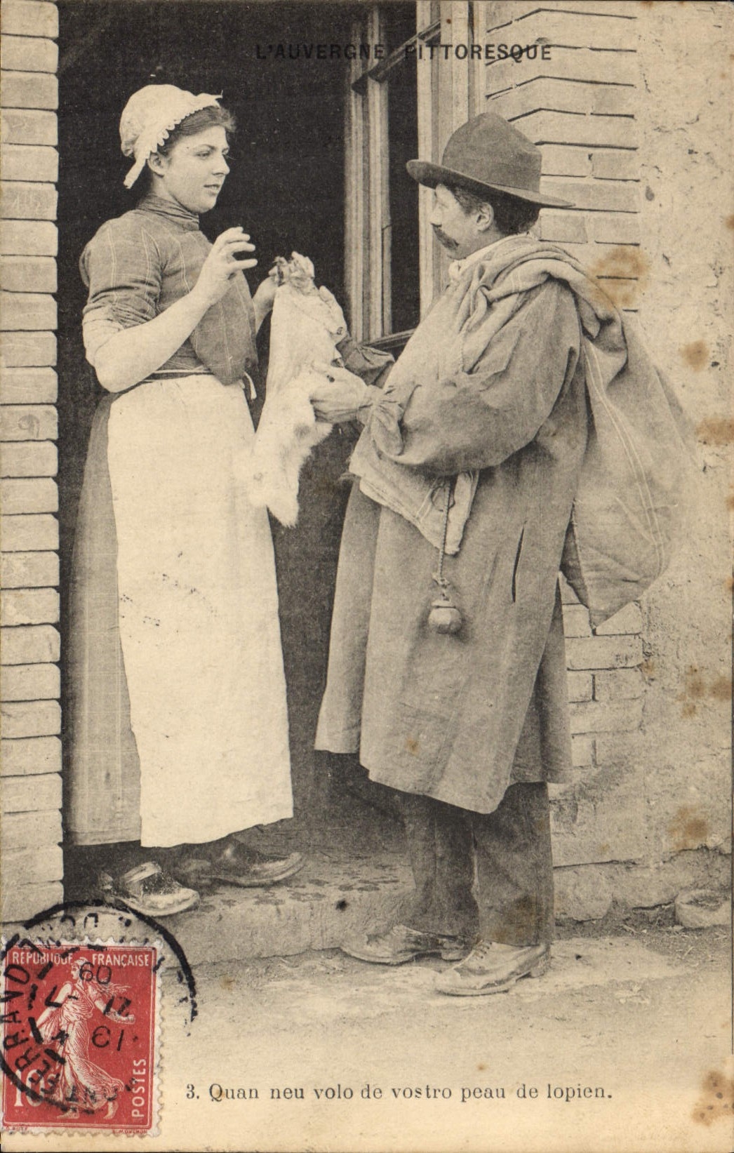 CPA Auvergne Folklore