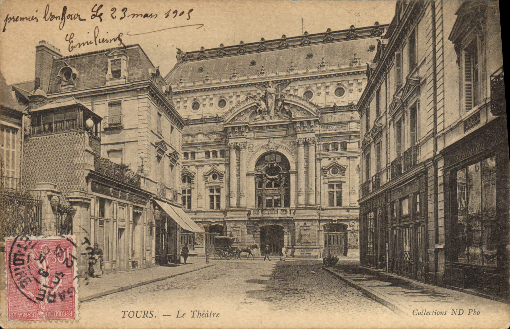 VINTAGE POSTCARD Theater Tours