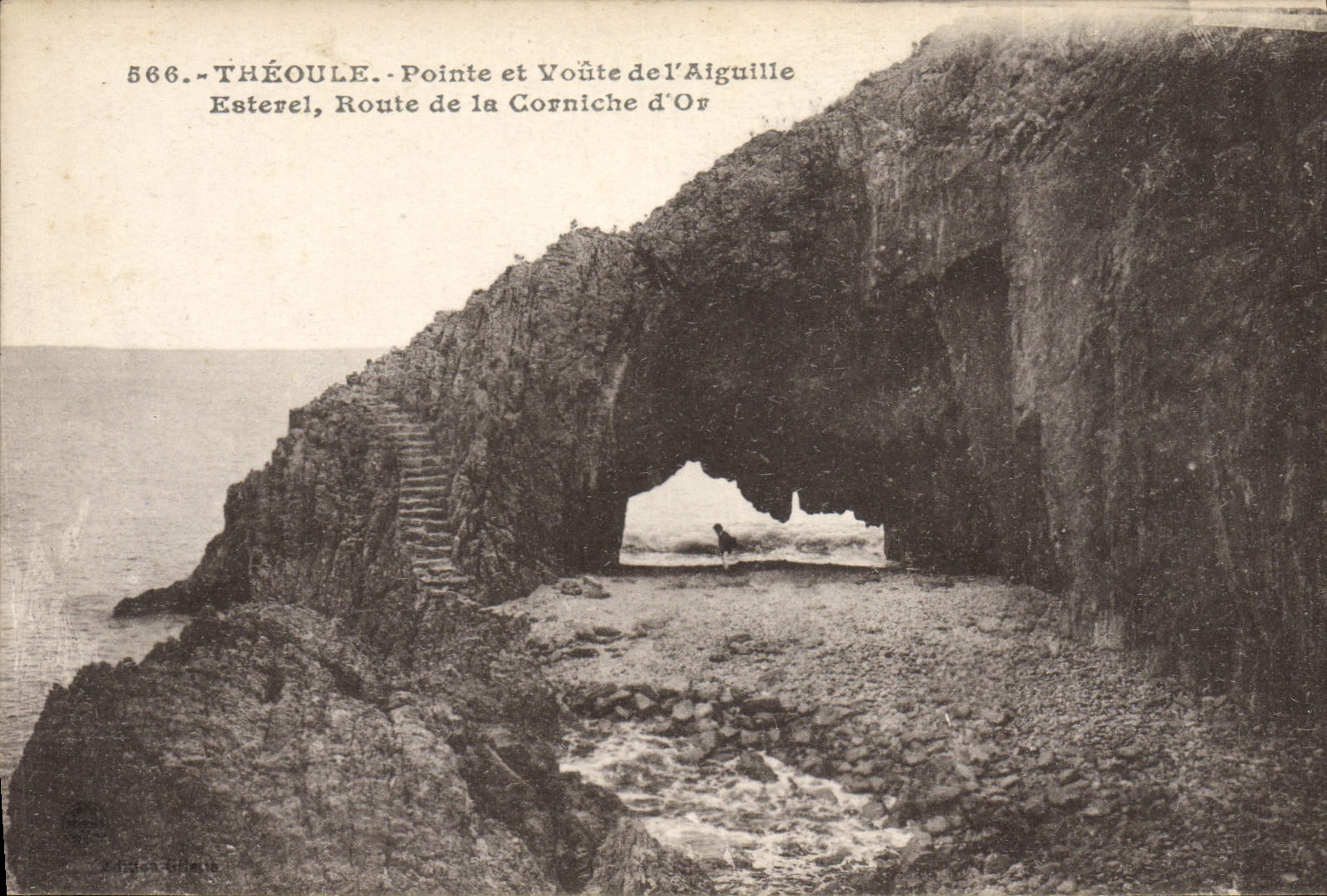 CPA Theoule Pointe et voute de l'aiguille Esterel Route de la Corniche d'or