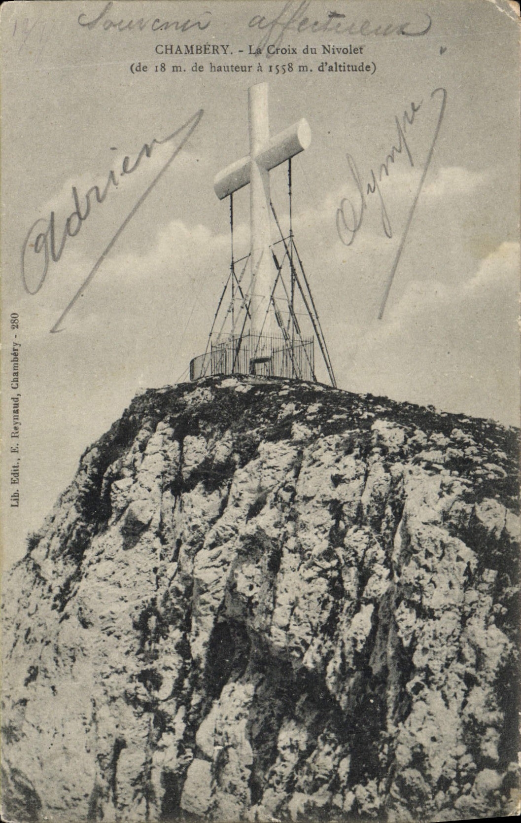 VINTAGE POSTCARD Chamery the Cross Of Nivolet