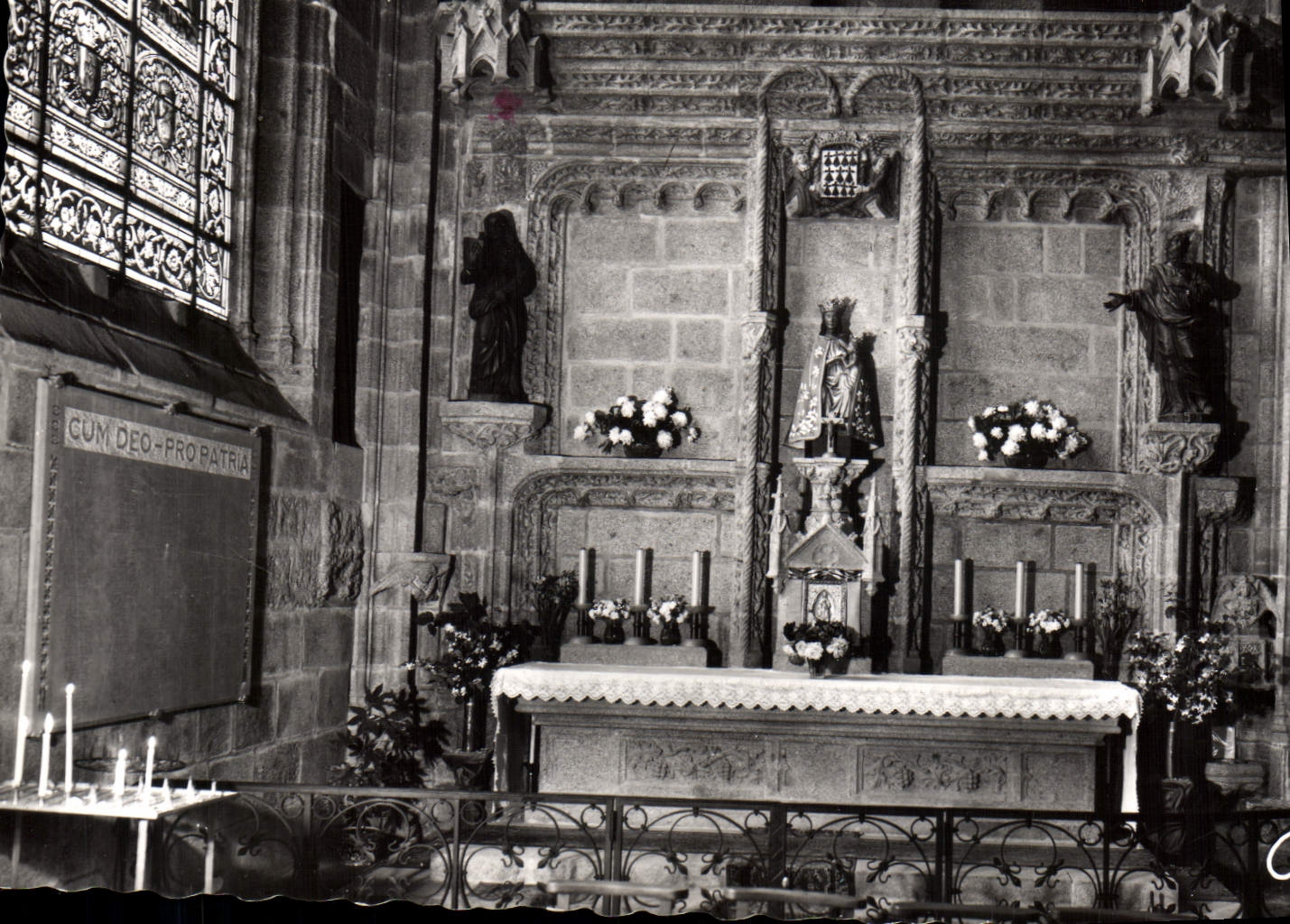 CPM Fougeres Eglise Saint Sulpice Autel De Notre Dame Des Marais