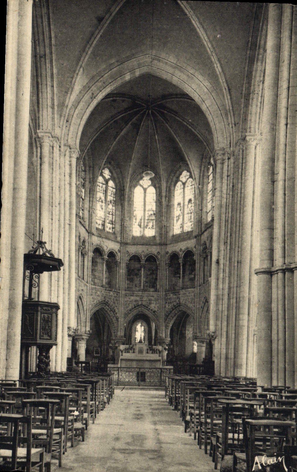 MODERN CARD Interior Andelys De I' Eglise Saint Saver