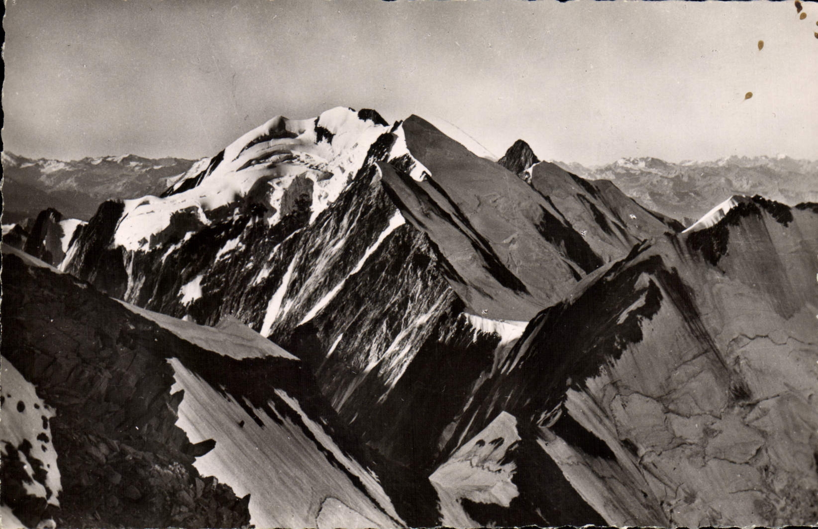 MODERN CARD Massive of Mont Blanc Needles of Trelatete Dome of Miage Collar of Miage