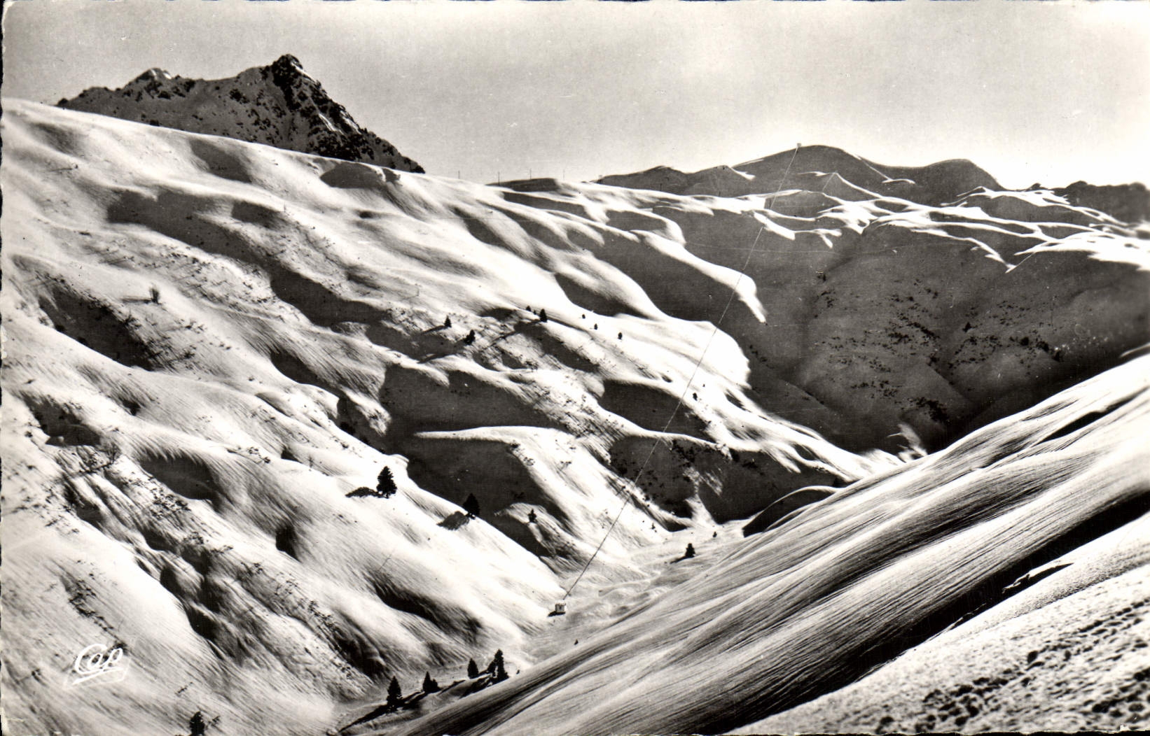 MODERN CARD Contaminate Them the Needle De Roselette the snowfields of the new ski-lift of the heads grillees