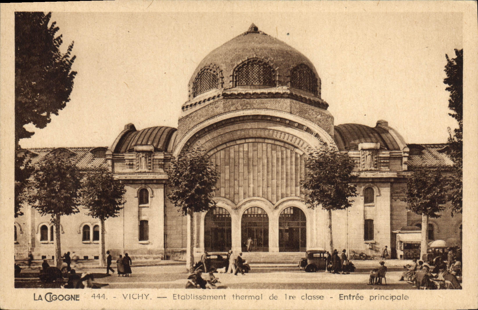 MODERN CARD Vichy Etablissoment Thermal Of 1st class Main entrance