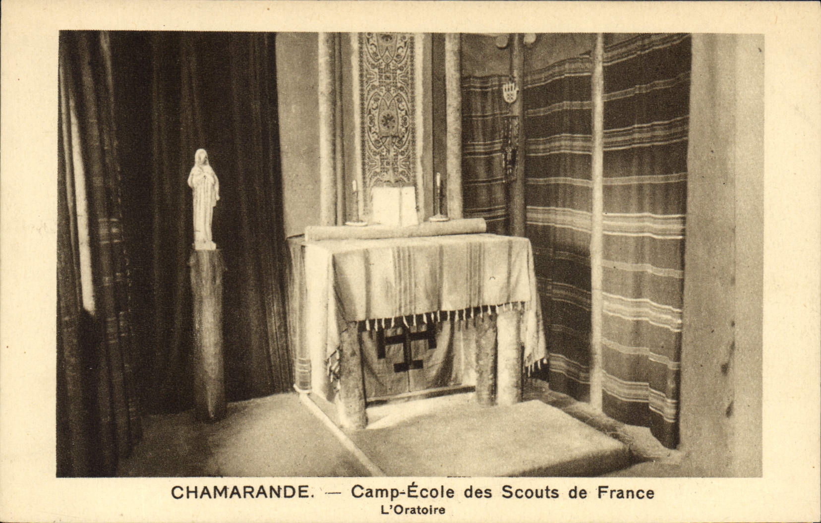 CPA Scout Scoutisme Jamboree Chamarande Camp ecole des scouts de France L'oratoire