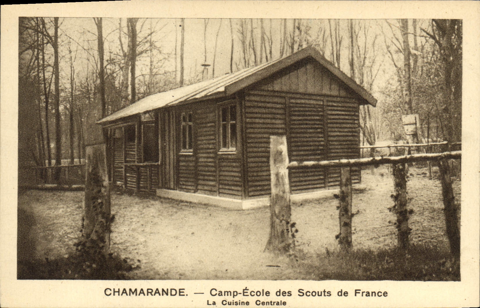 CPA Scout Scoutisme Jamboree Chamarande Camp ecole des Scouts de France La cuisine centrale