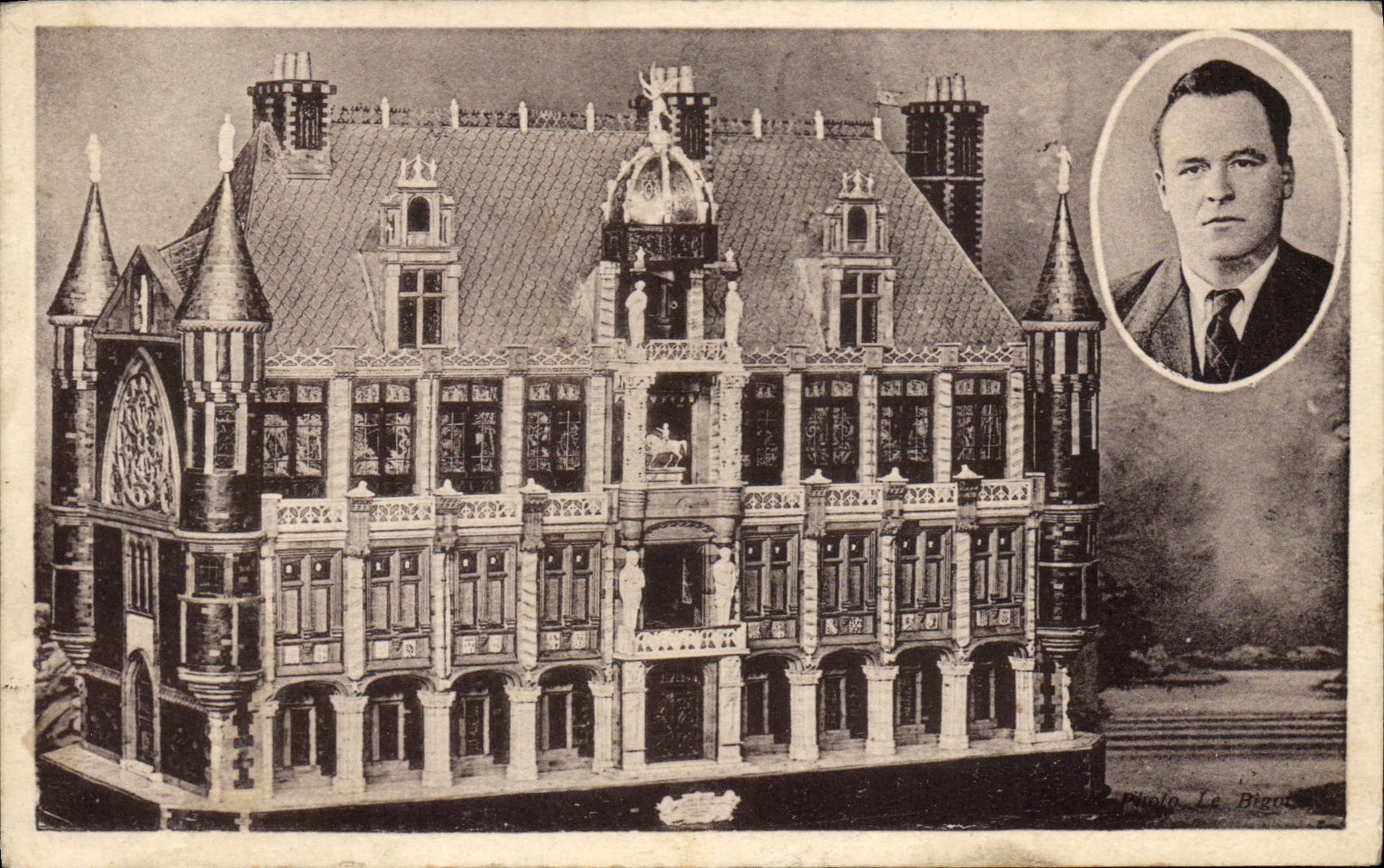 VINTAGE POSTCARD dumb Castle of the dreams deaf Brest-native Prigent