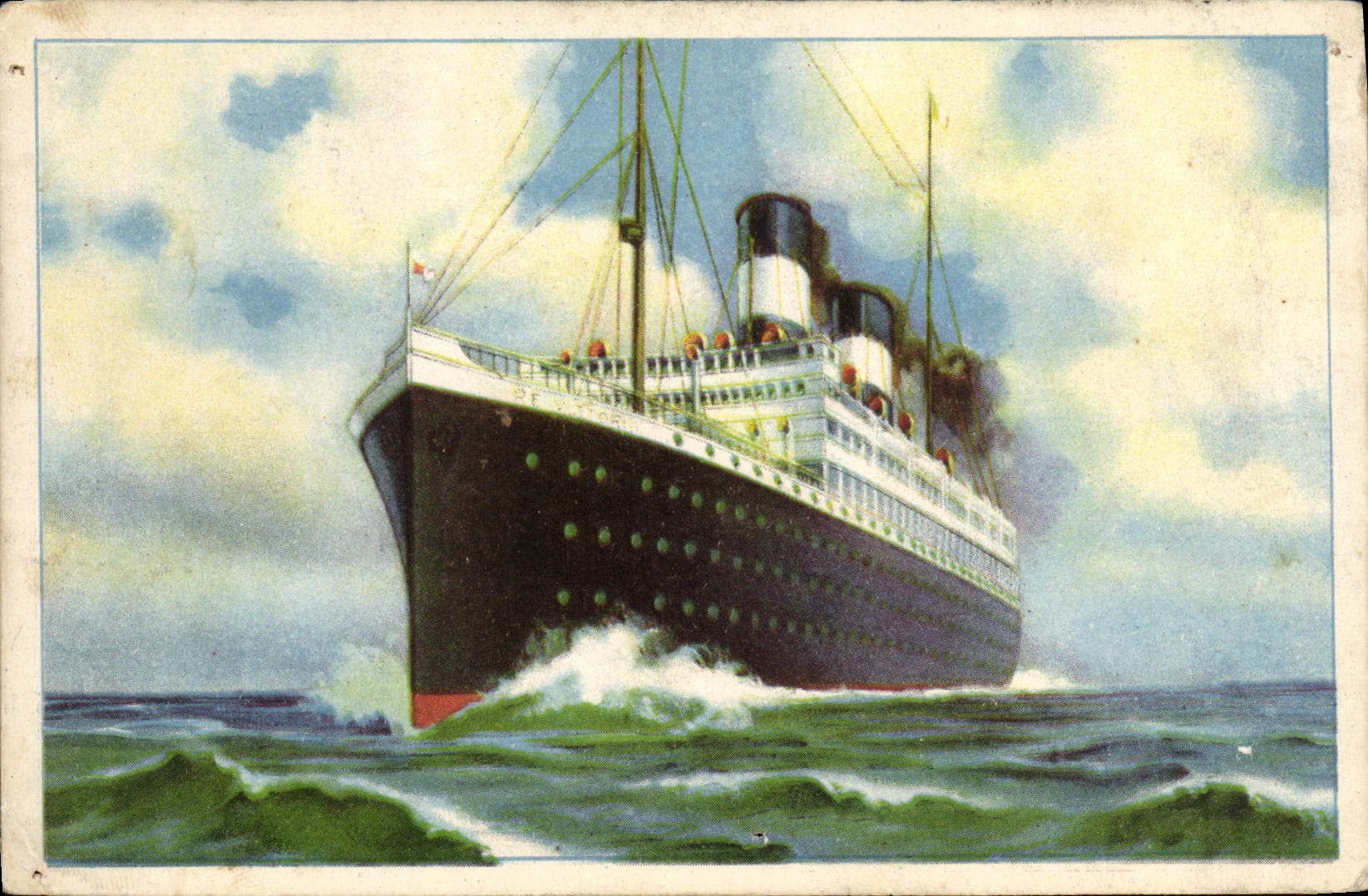 CPA Bateau Paquebot NGI Re Vittorio 