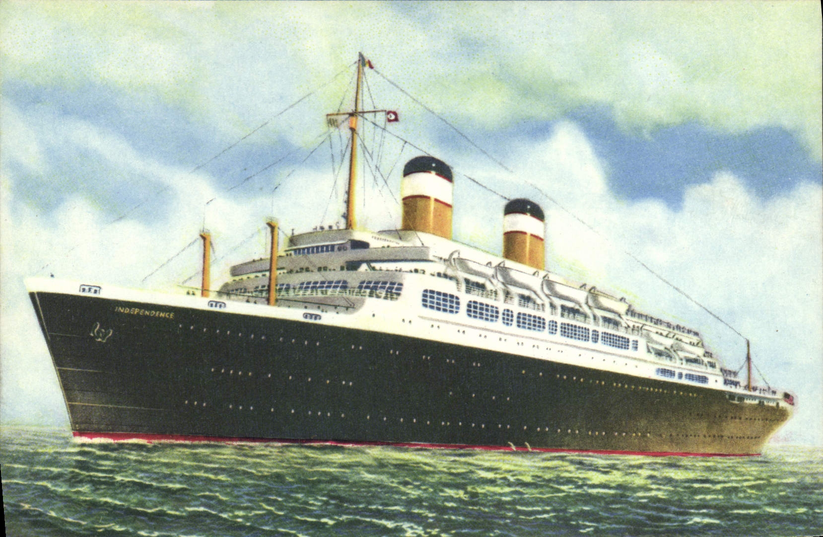 CPA Bateau Paquebot Independence 