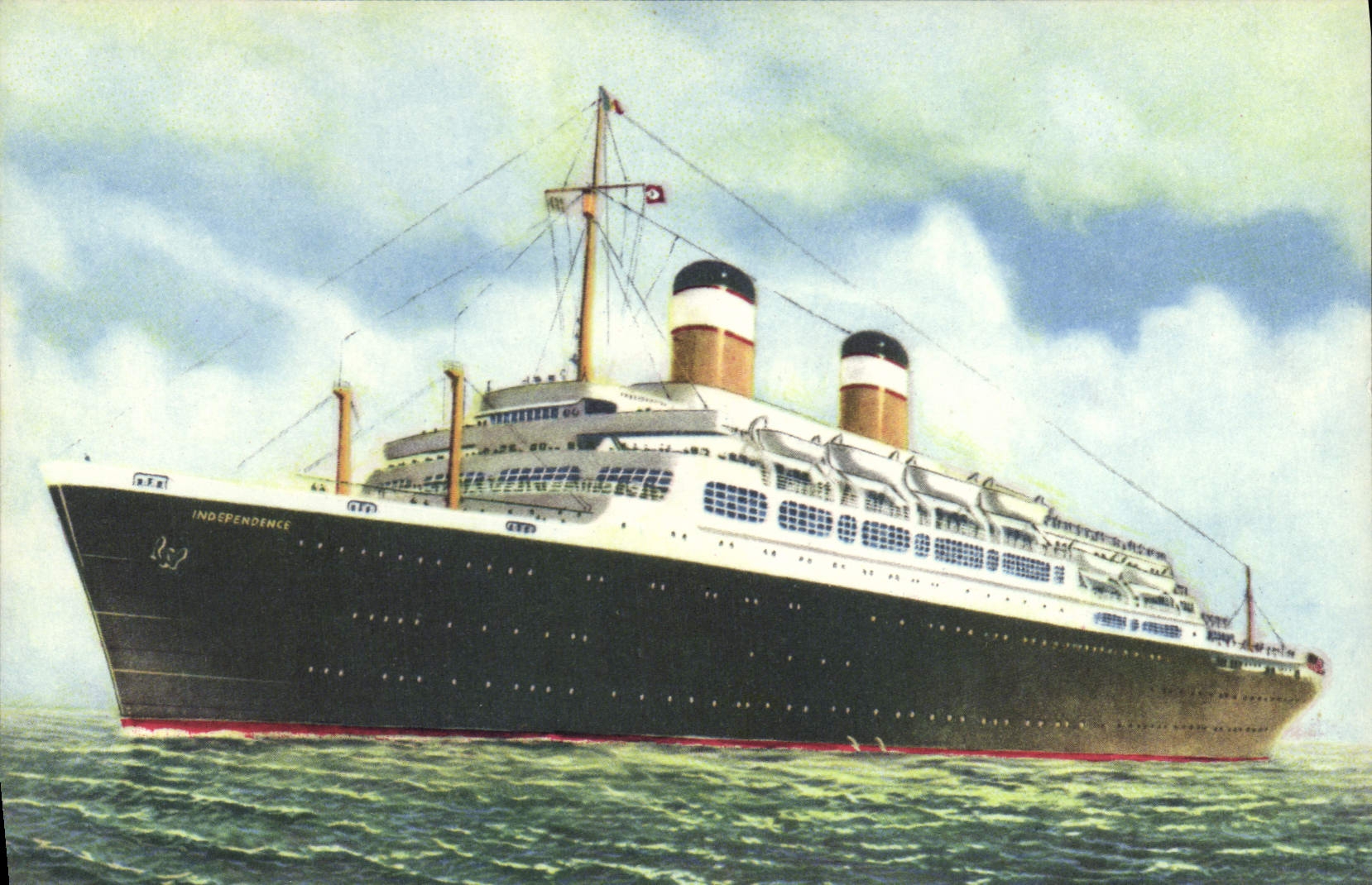 CPA Bateau Paquebot Independence