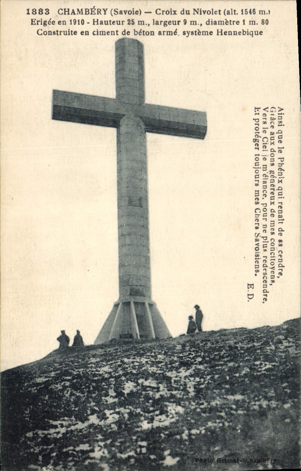 CPA Chambery Croix du Nivolet 