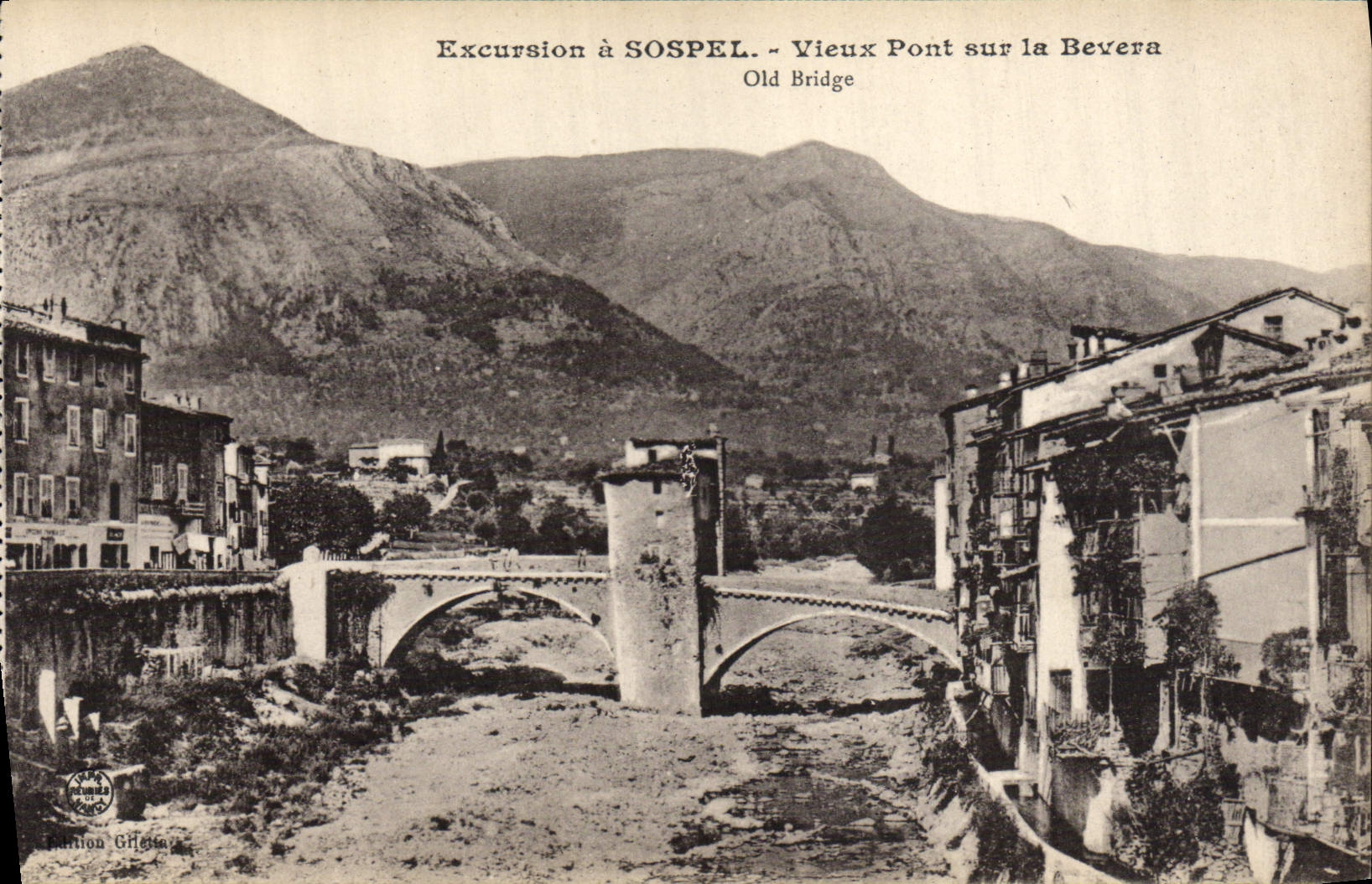 CPA Sospel Le Vieux Pont Sur la Bevera