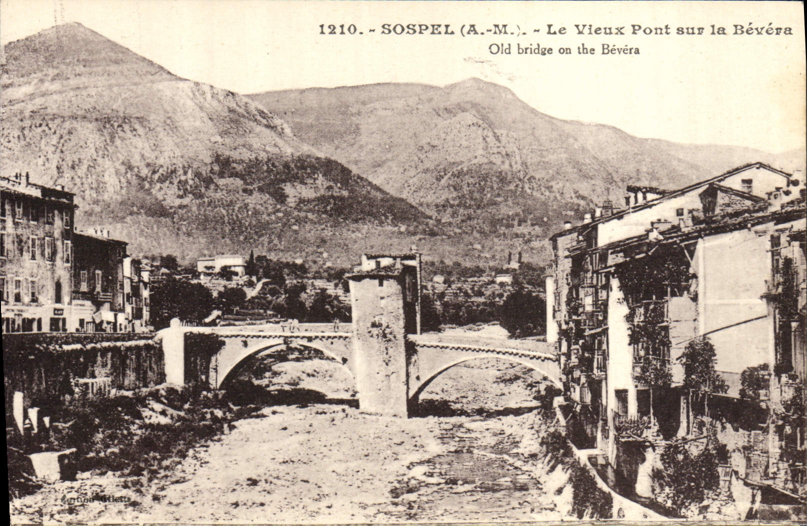 CPA Sospel Le Vieux Pont sur la Bevera