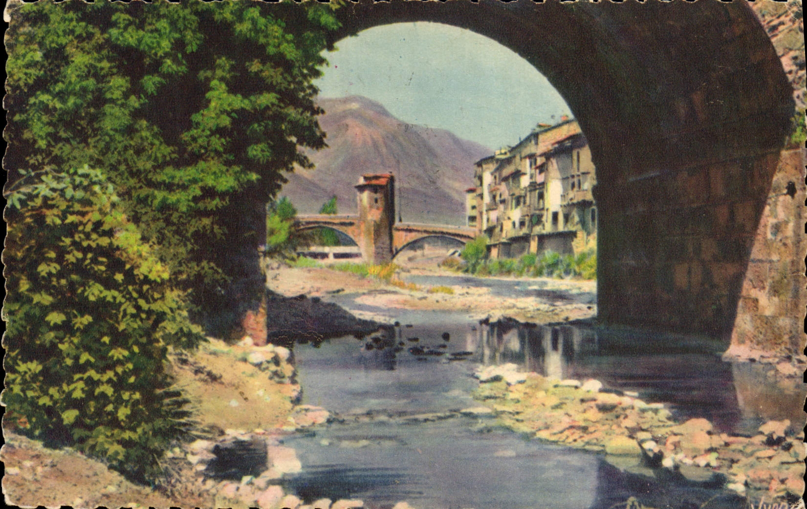 CPA Sospel Le Vieux Pont 