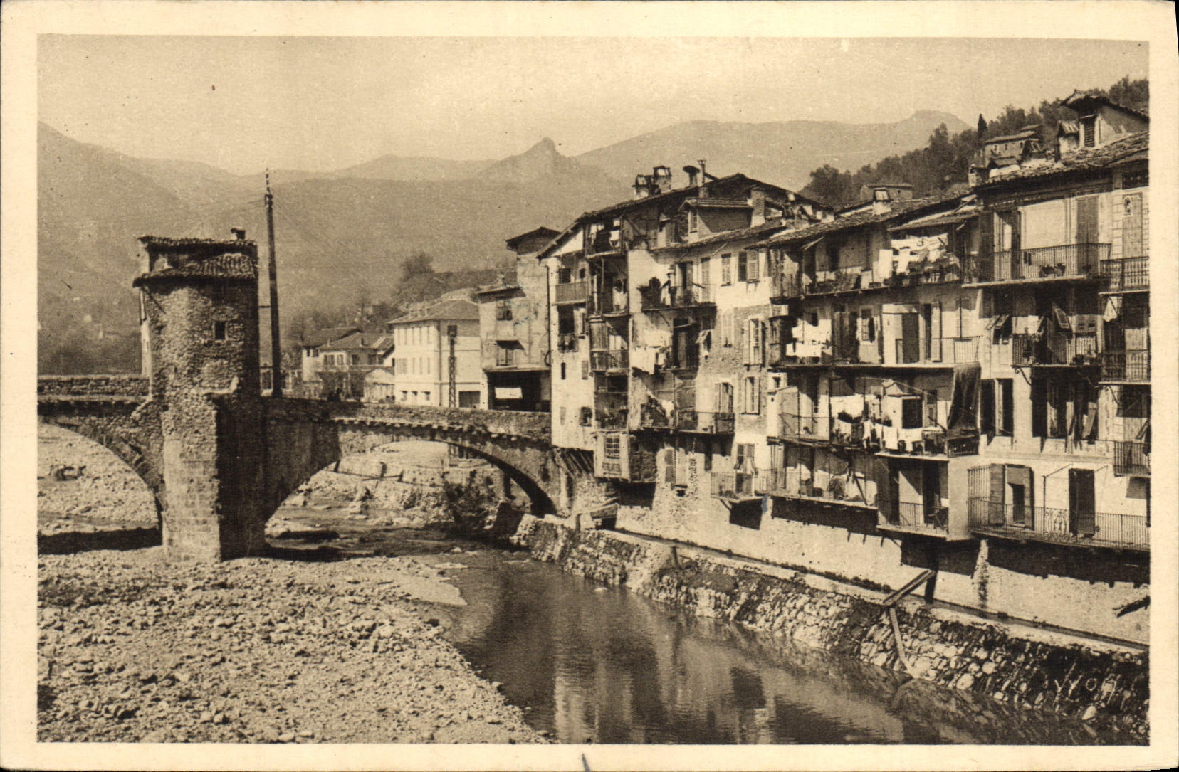 CPA Sospel Vieilles Maisons sur la Bevera