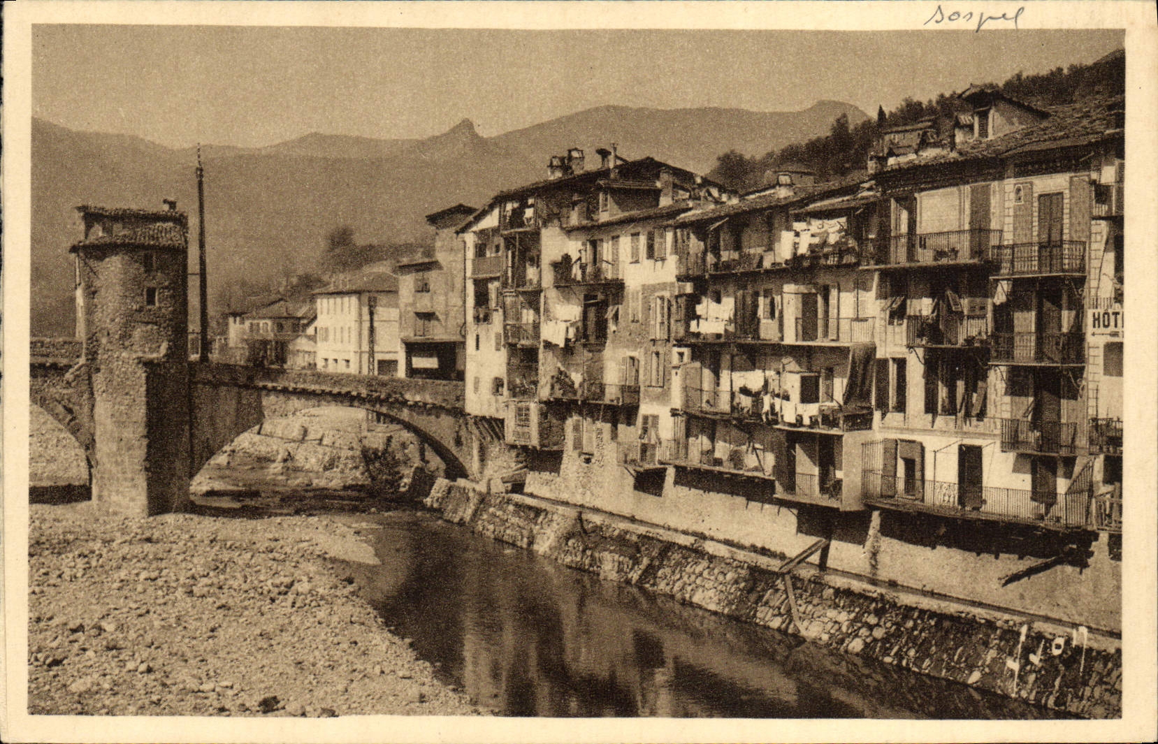 CPA Sospel Vieilles Maisons Sur La Bevera