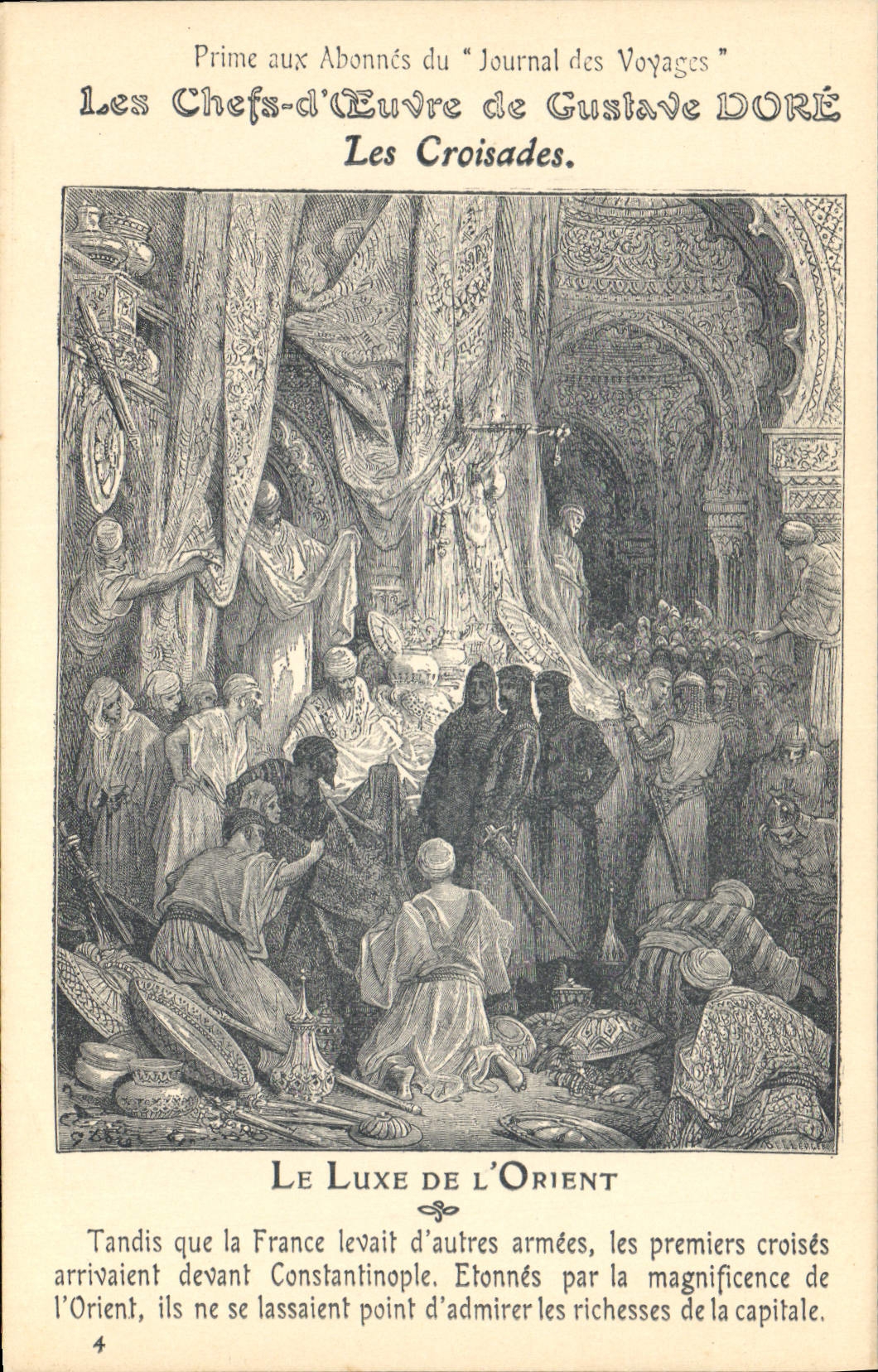 CPA Chefs d'oeuvre de Gustave Dore Les croisades Le luxe de l'Orient