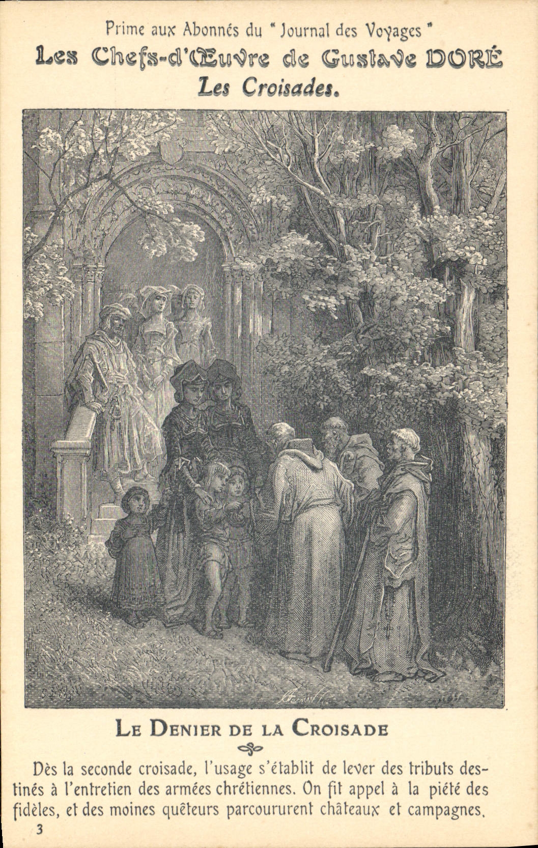 CPA Chefs d'oeuvre de Gustave Dore Les croisades Le denier de la croisade