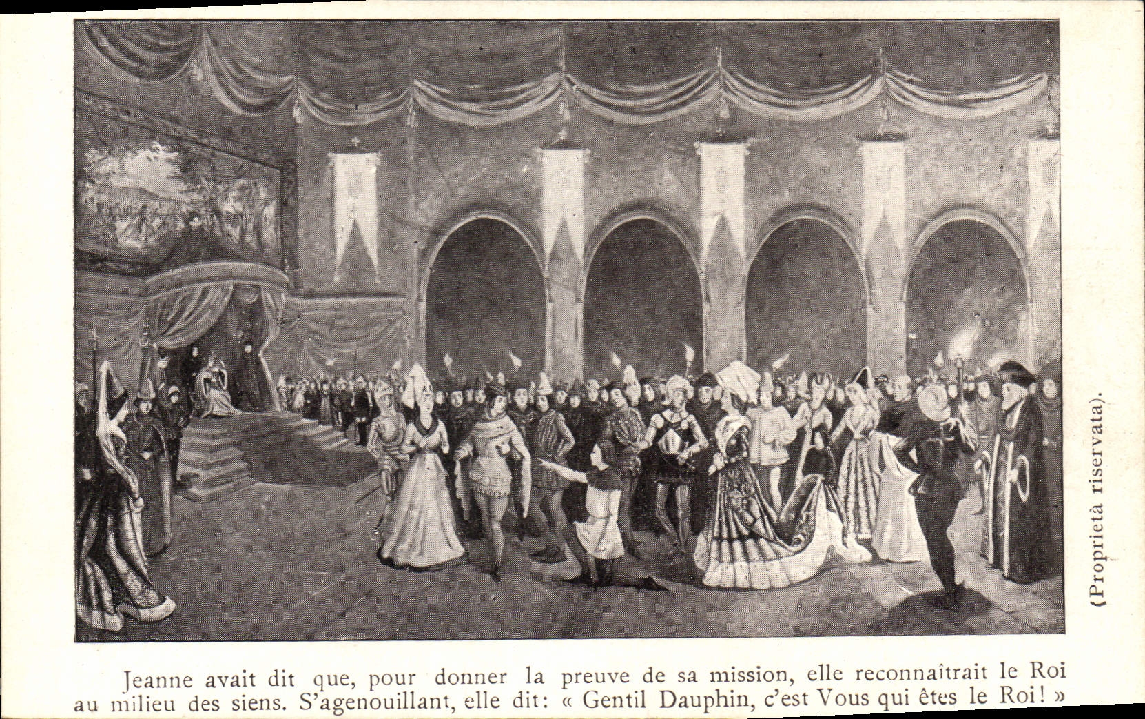 VINTAGE POSTCARD Jeanne of arc