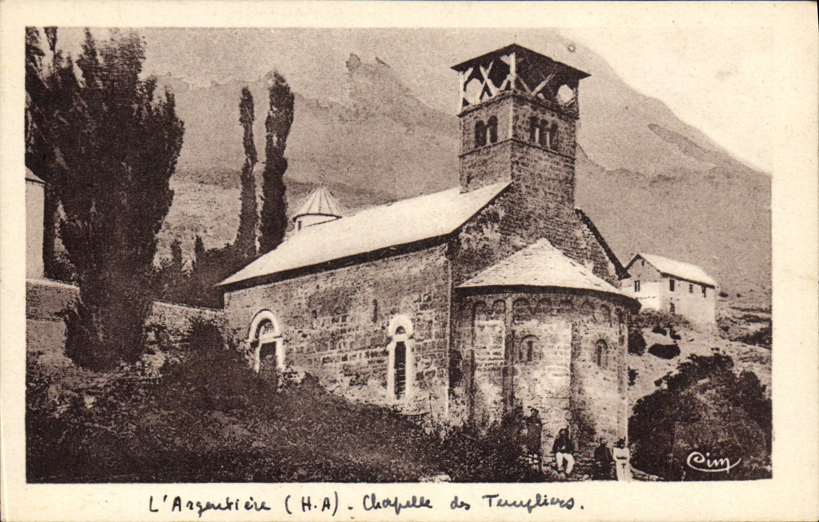 CPA L'Argentiere Chapelle des templiers 