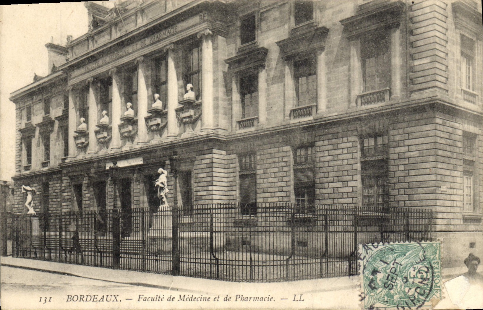 VINTAGE POSTCARD Bordeaux Medical college and of Pharmacy