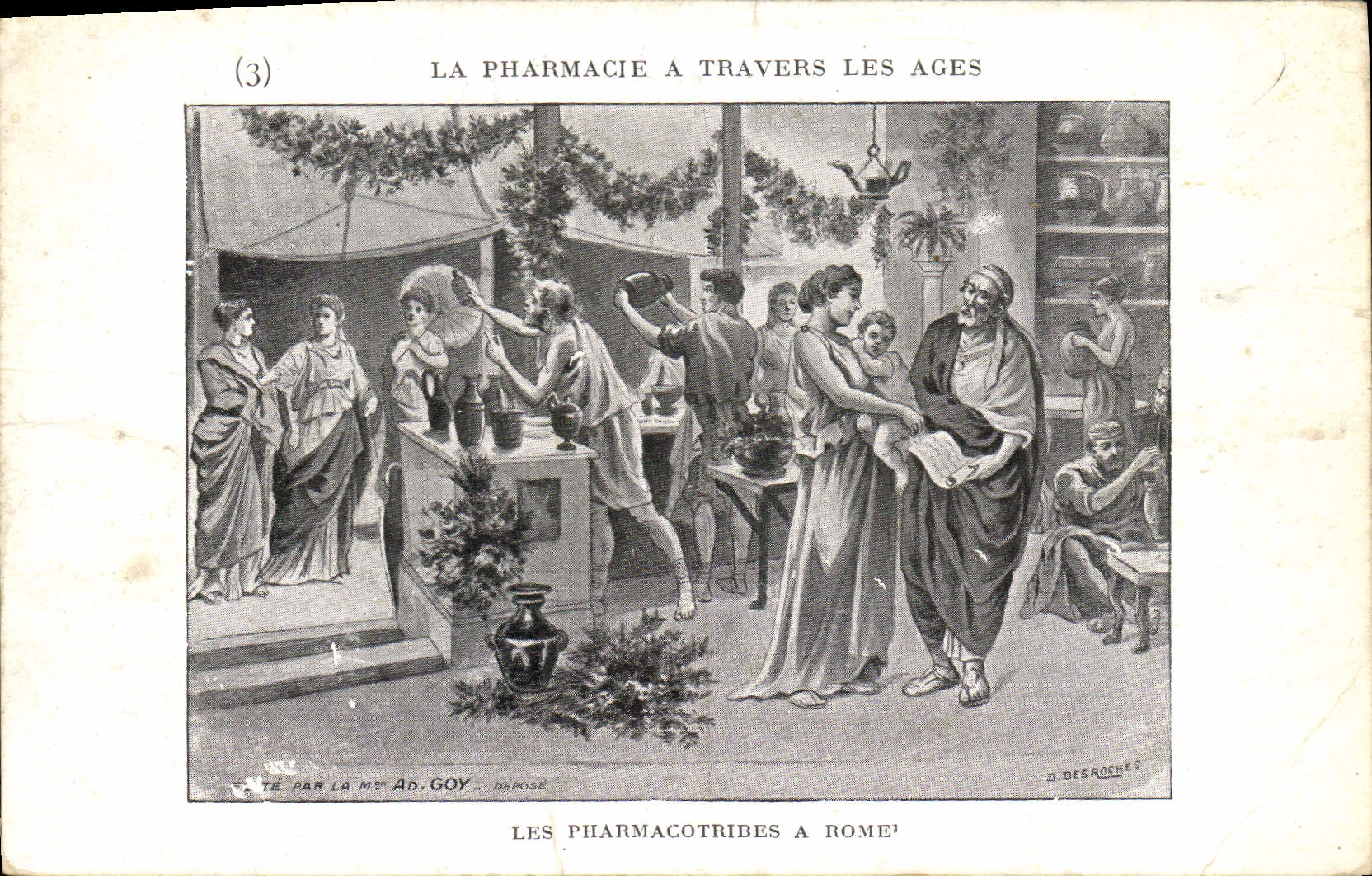 CPA La pharmacie a travers les ages Les pharmacotribes a Rome