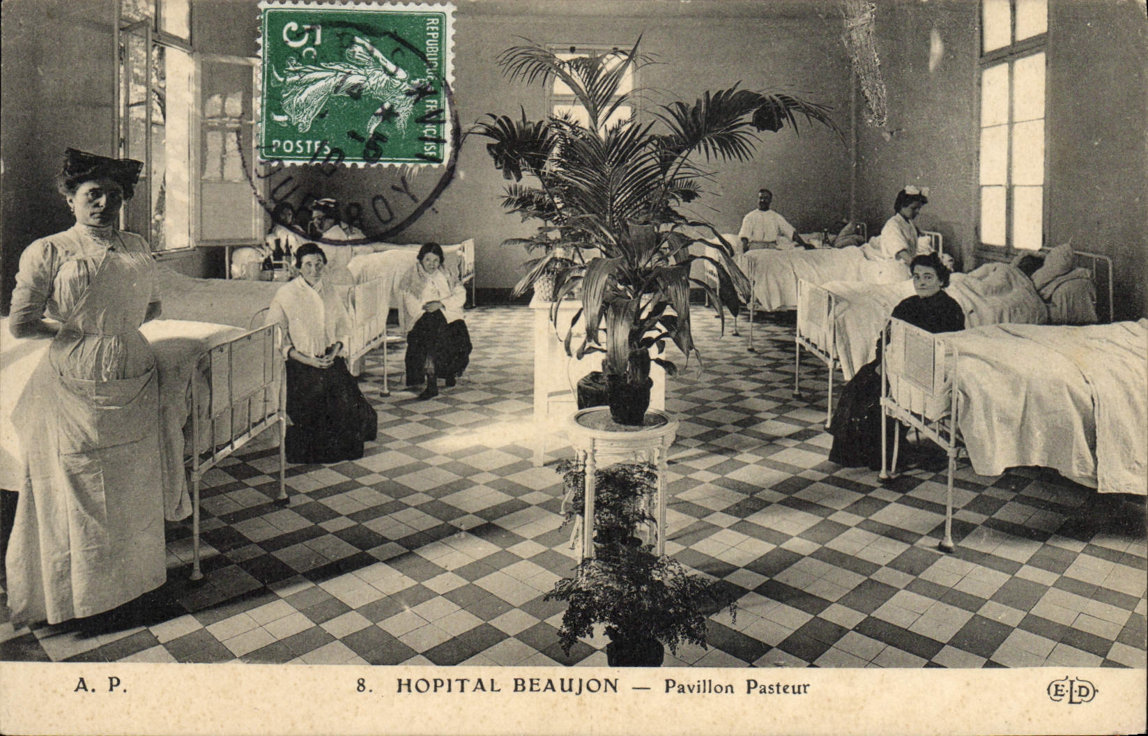 CPA Hopital Beaujon Pavillon Pasteur