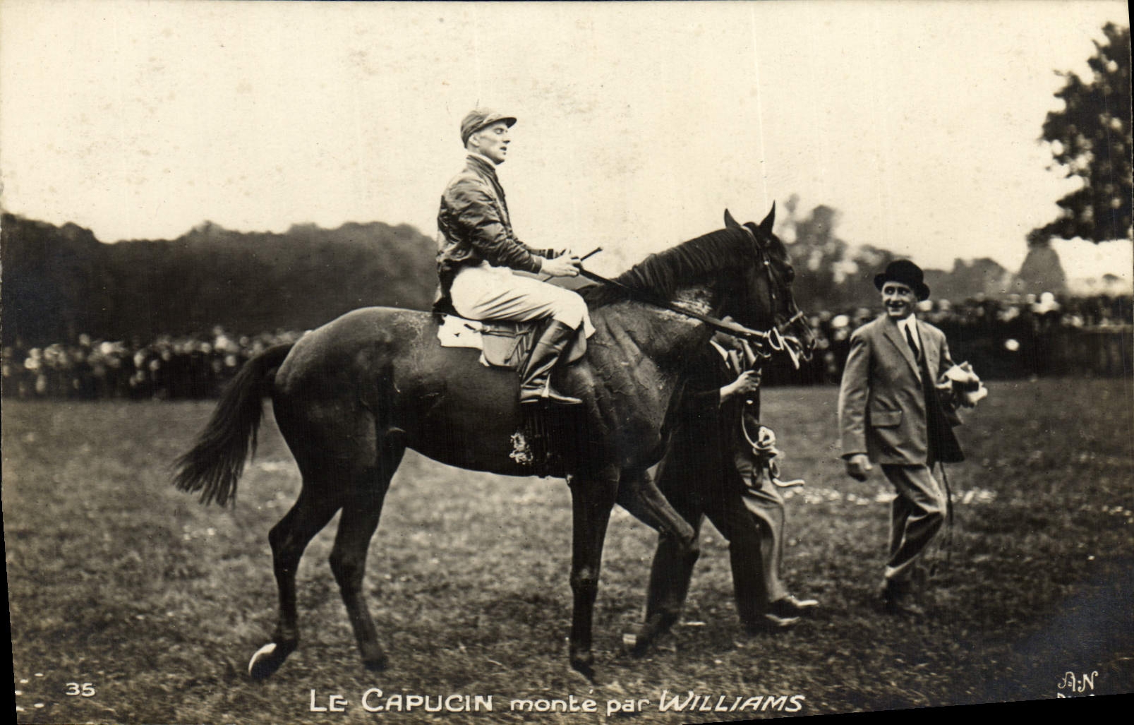 CPA Cheval Equitation Hippisme Le Capucin monte par Williams Jockey Club 1923