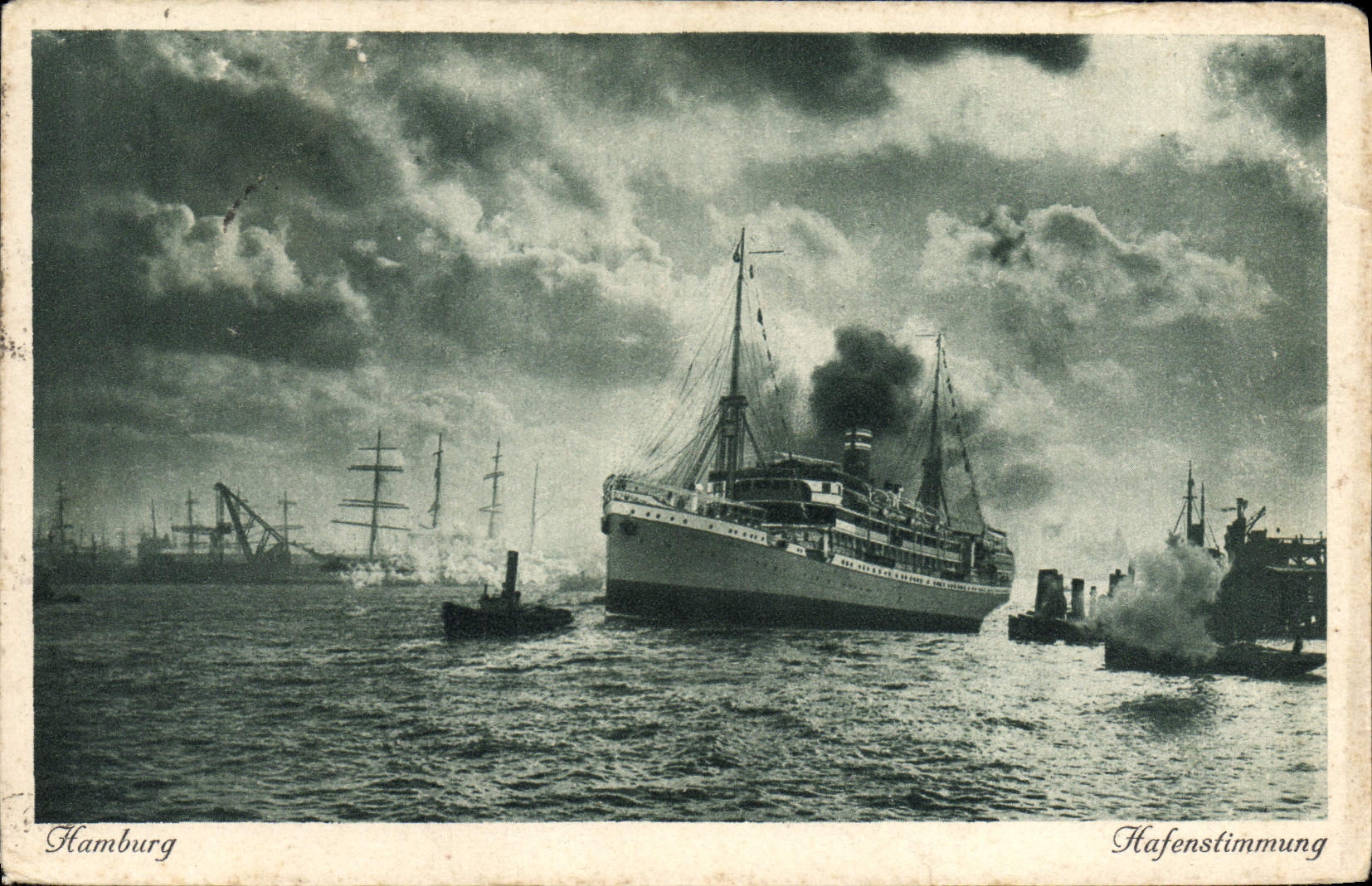 CPA Bateau Paquebot Hamburg