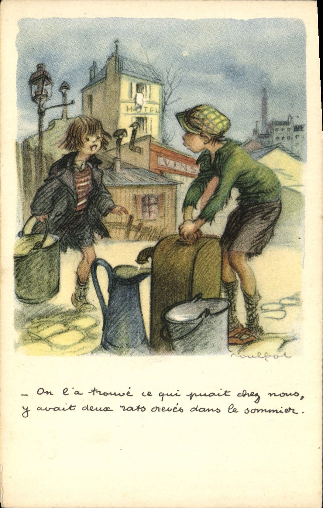 CPA Illustrateur Poulbot 