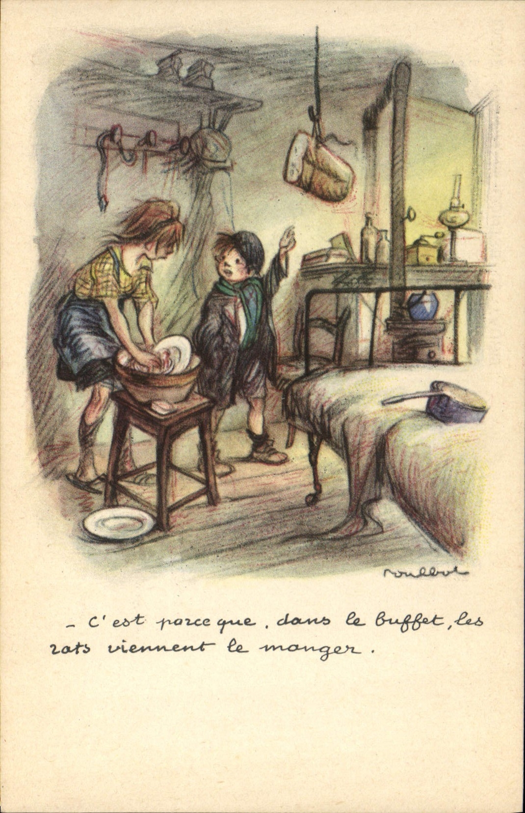 CPA Illustrateur Poulbot 