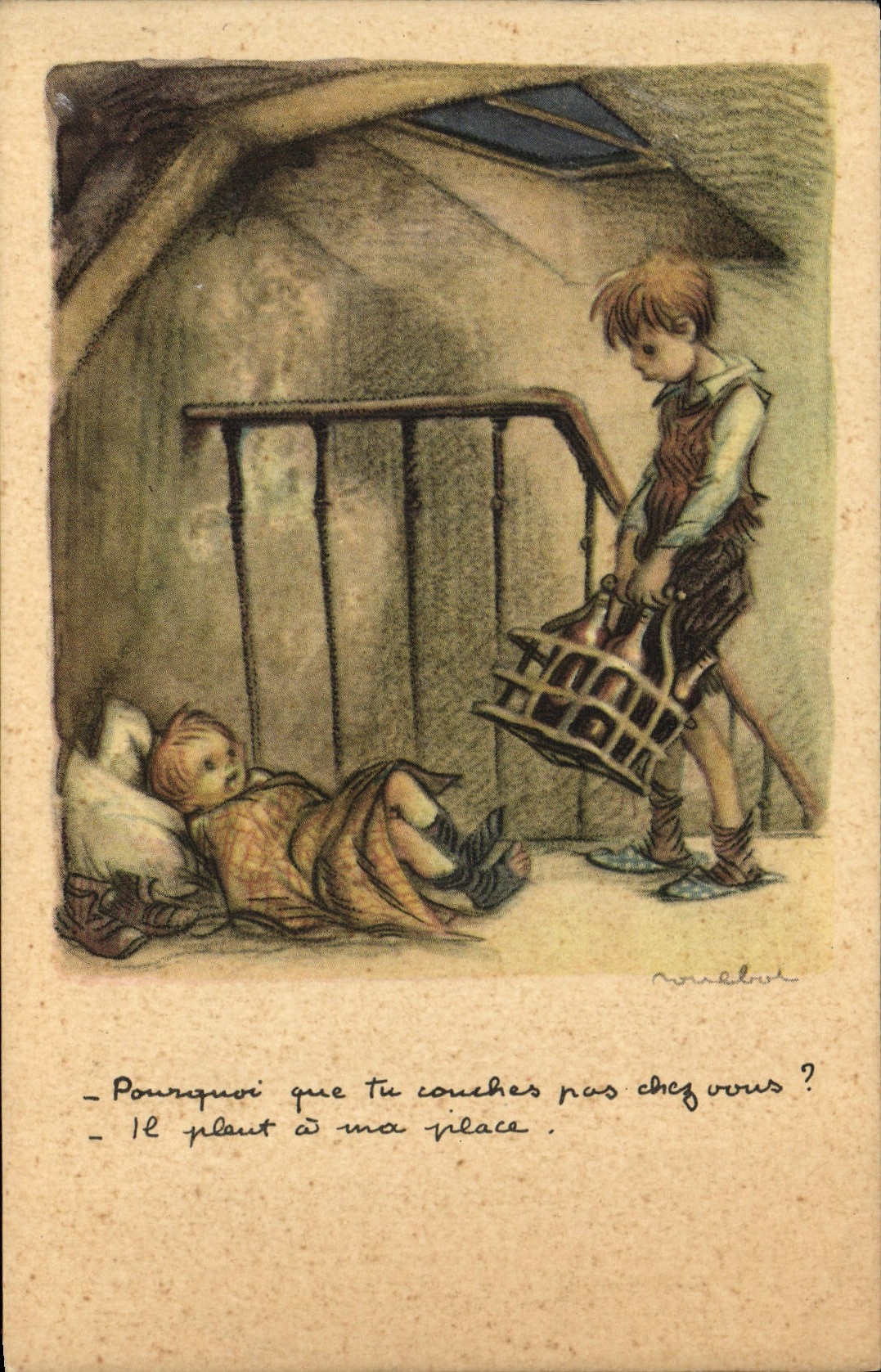 CPA Illustrateur Poulbot 