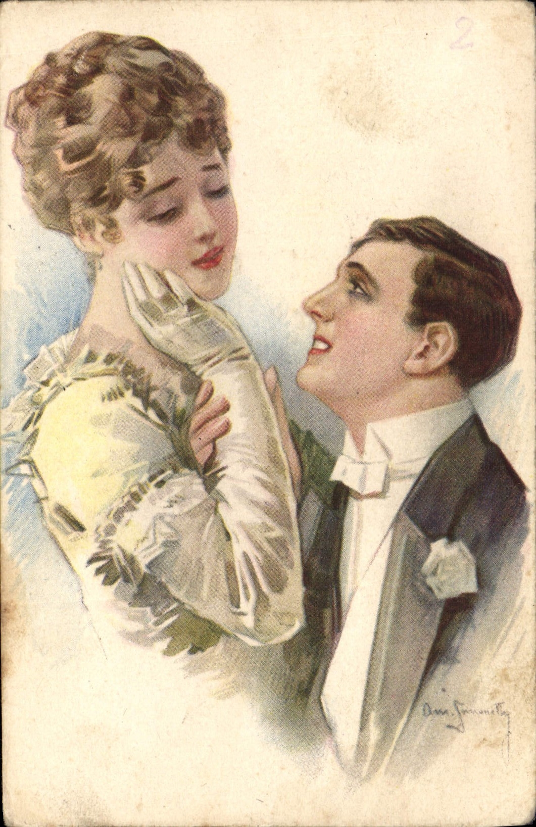 CPA Fantaisie Illustrateur Femme